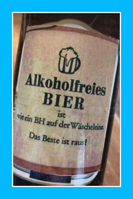 Vergelich Alkoholfreies Bier und BH.