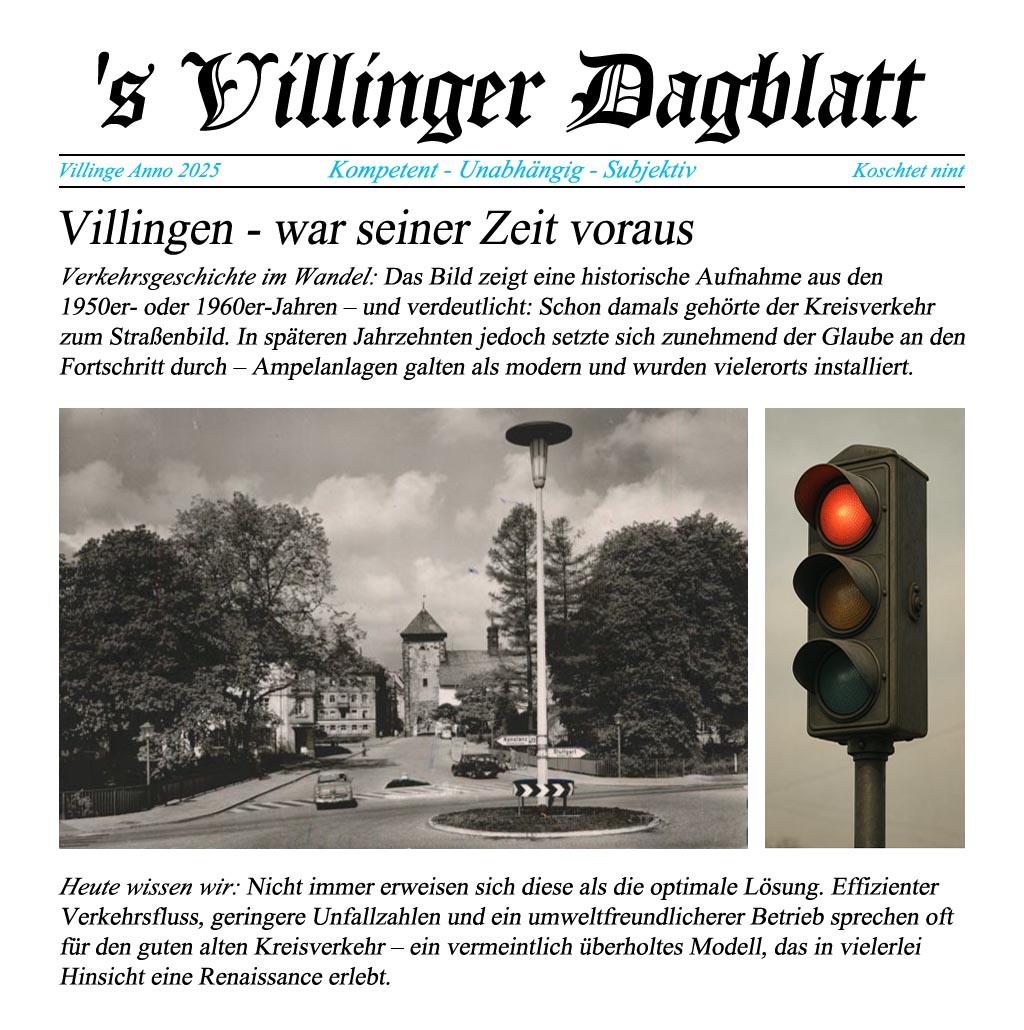 Kreisverkehr in Villingen