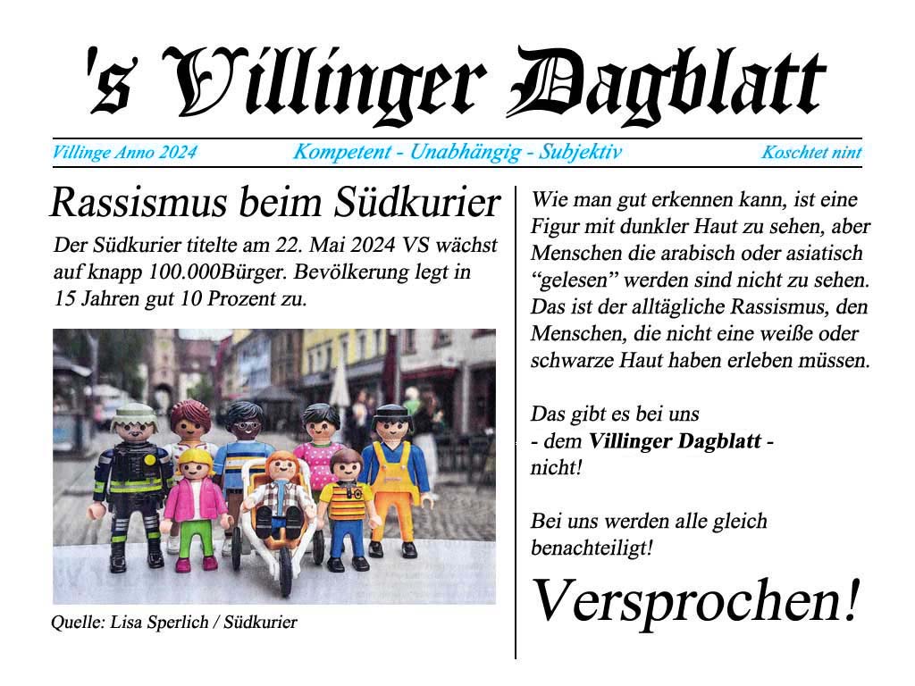 villinger dagblatt rassismus