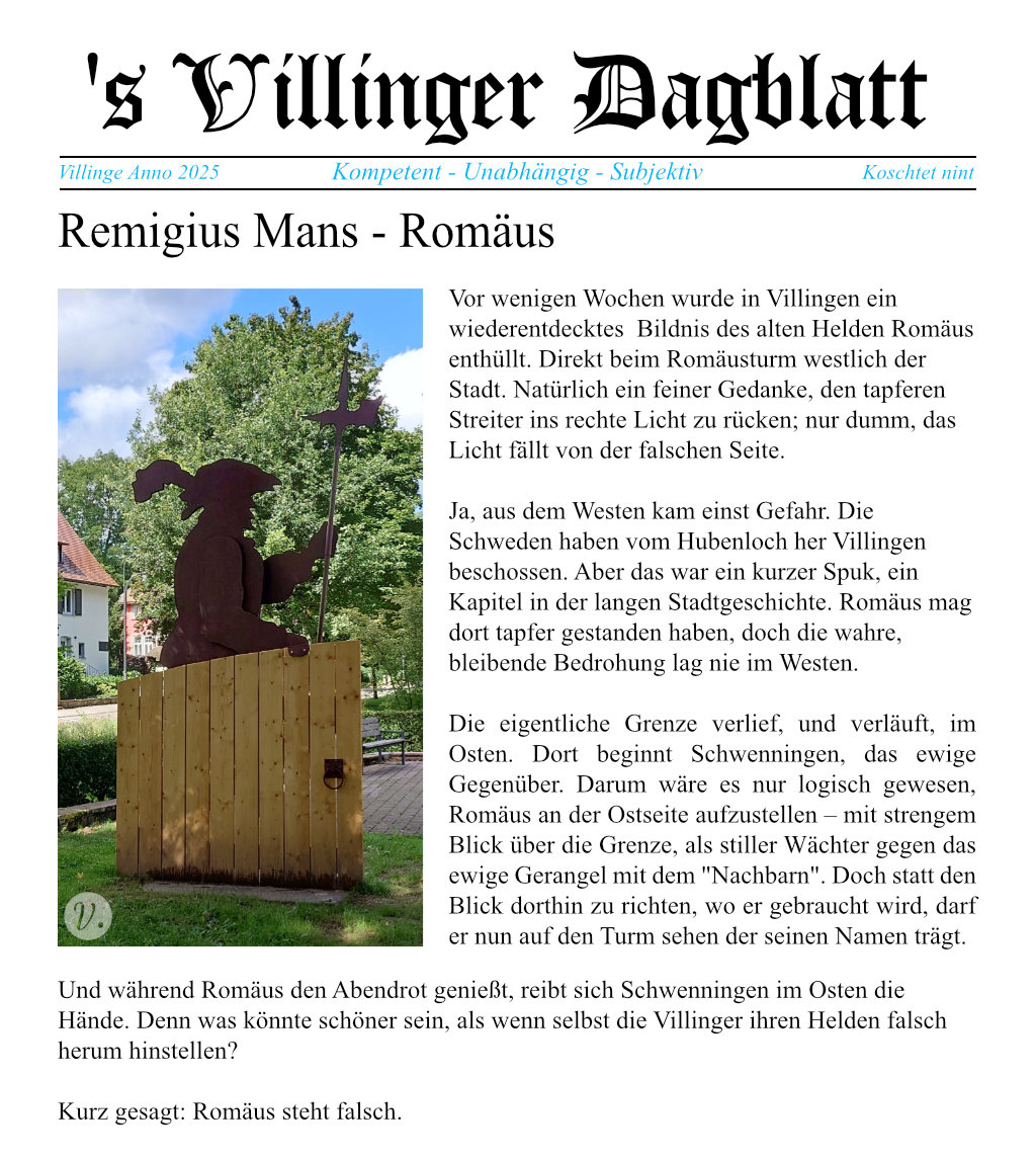 villinger dagblatt romäus