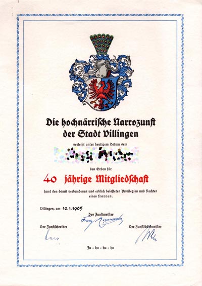 25 Jahre Mitgliedschaft